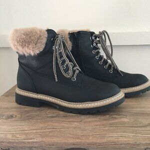 Steve Madden Alaska Boots, Black, Size 8.5